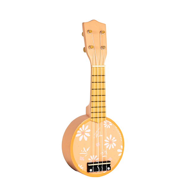 16-Zoll-Ukulele mit rundem Blumenmuster – Musikinstrumentenspielzeug f&uuml;r Kinder