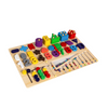 Montessori-Spielzeug f&uuml;r 1-2-J&auml;hrige, Holzpuzzle und Bausteine ​​zum Lernen f&uuml;r Kleinkinder