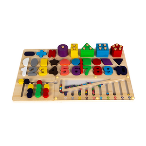 Montessori-Spielzeug f&uuml;r 1-2-J&auml;hrige, Holzpuzzle und Bausteine ​​zum Lernen f&uuml;r Kleinkinder